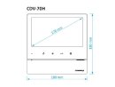 Видеодомофон Commax CDV-70HM2 Серебро Black Smog